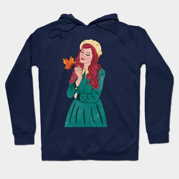 Fall girl (2) Hoodie by piscoletters